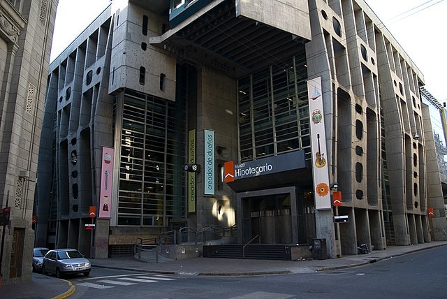 Brutalist bank