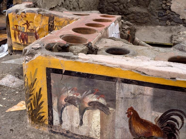 A thermopolium in Pompeii