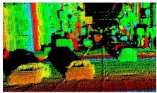the point cloud generated by a lidar