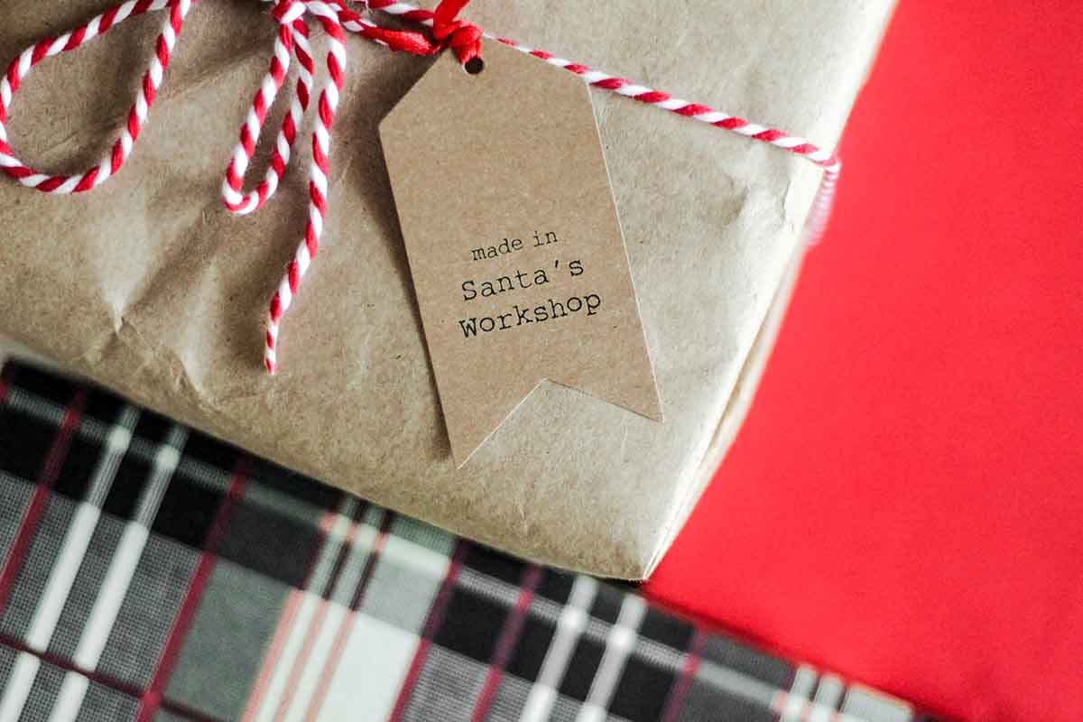 Wrap presents with recycled paper