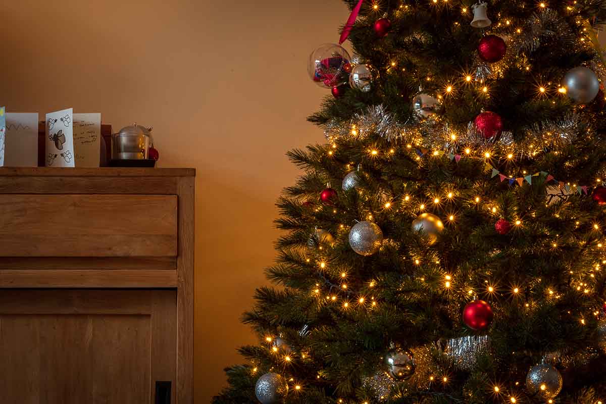 Árbol de Navidad con luces LED