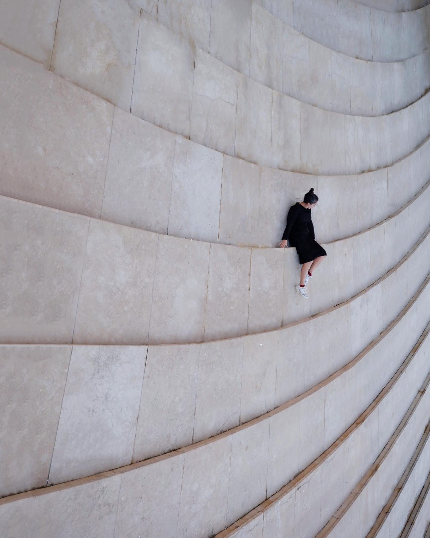 Las escaleras del Museo Guggenheim de Bilbao