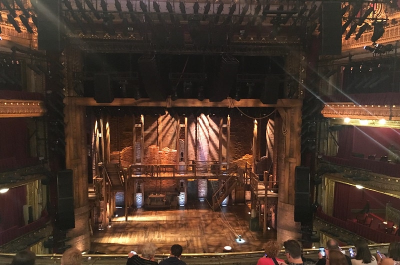 Rotating stage used in Hamilton musical