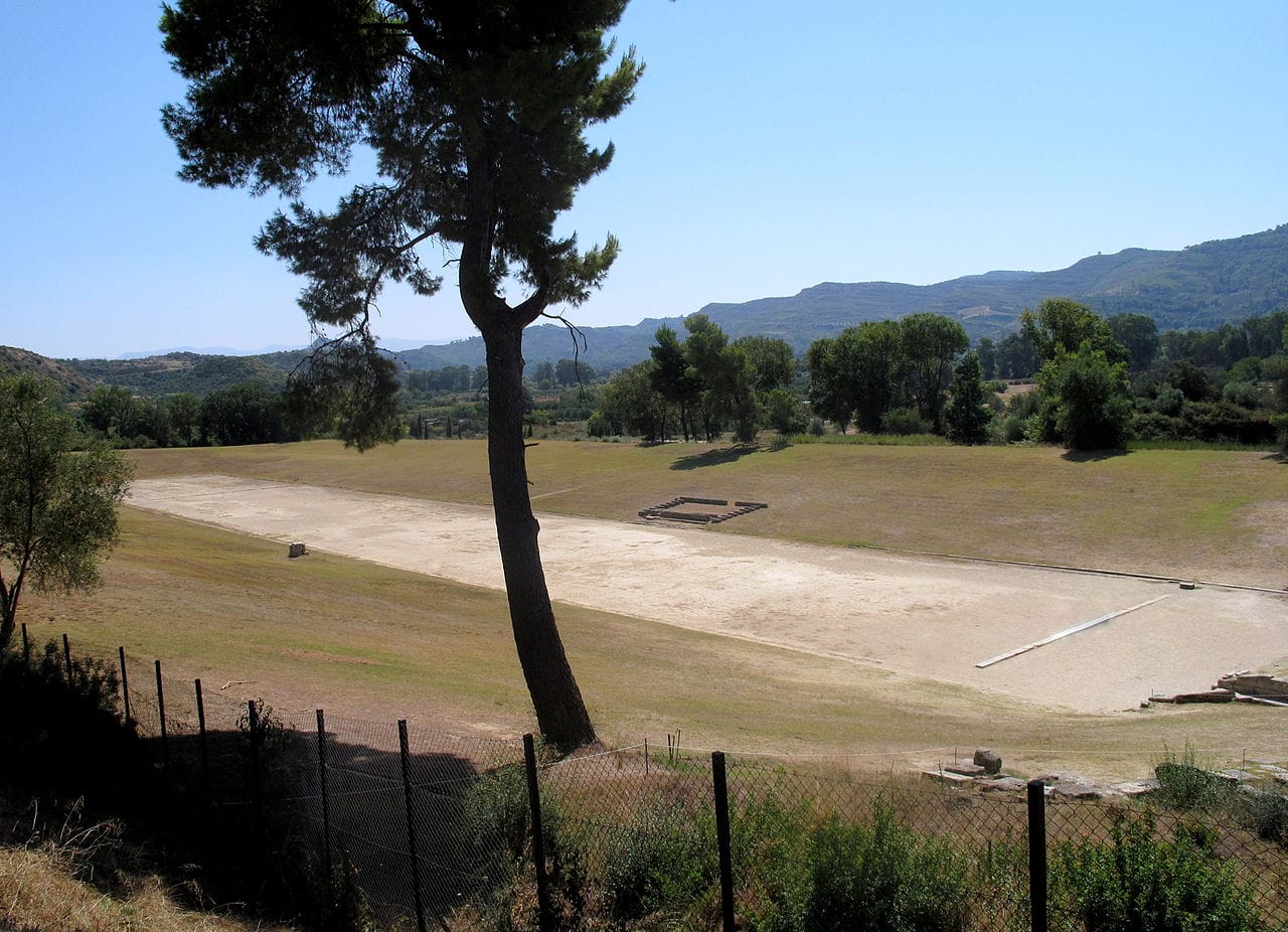 first olympia greece stadium