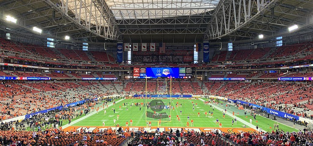 Inside State Farm Stadium, Super Bowl venue with retractable field