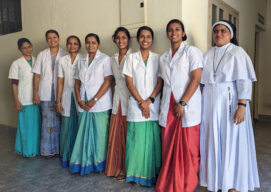 Mujeres indias del Hospital Mundakayam
