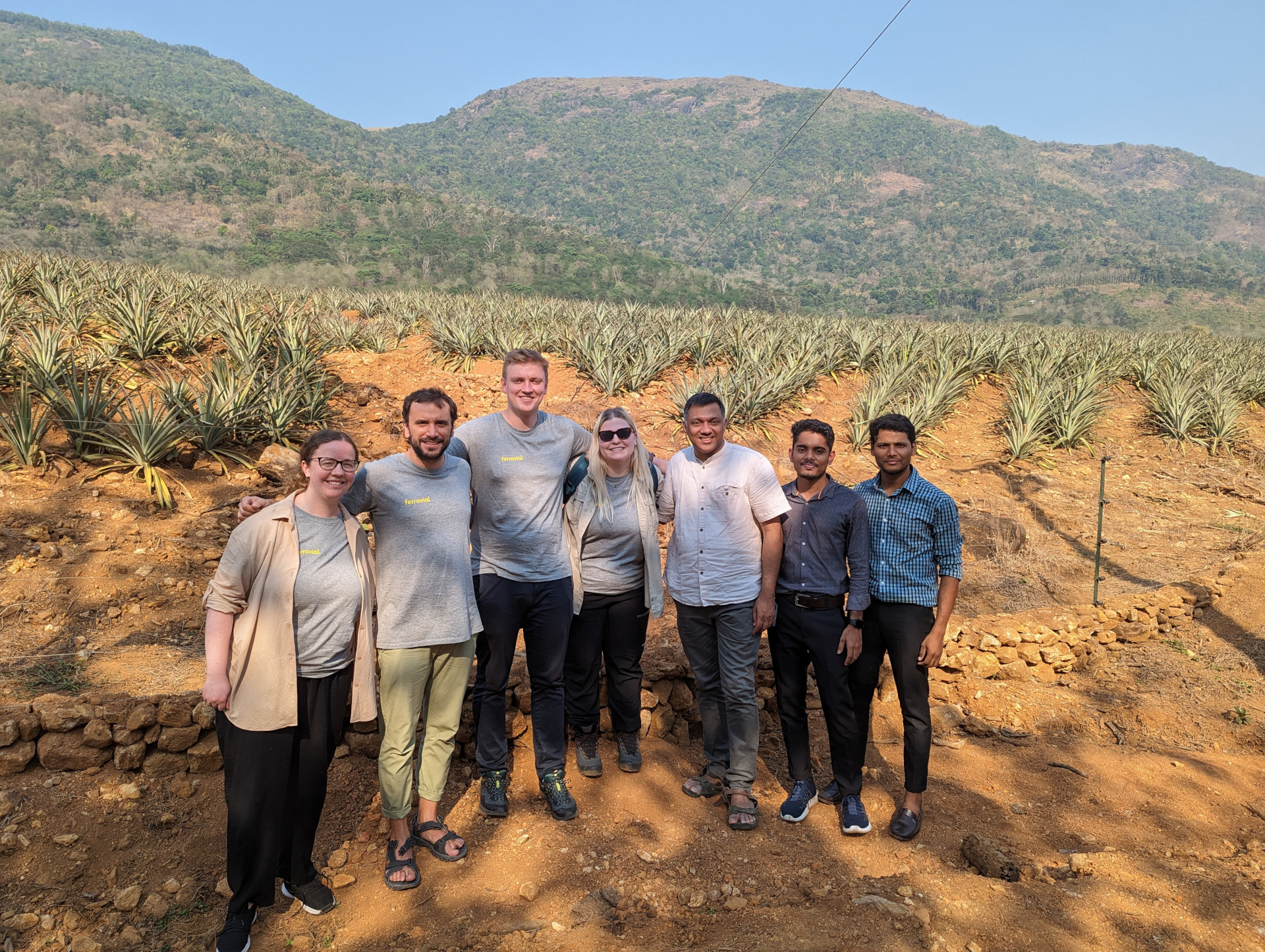 Ferrovial staff on the project in India