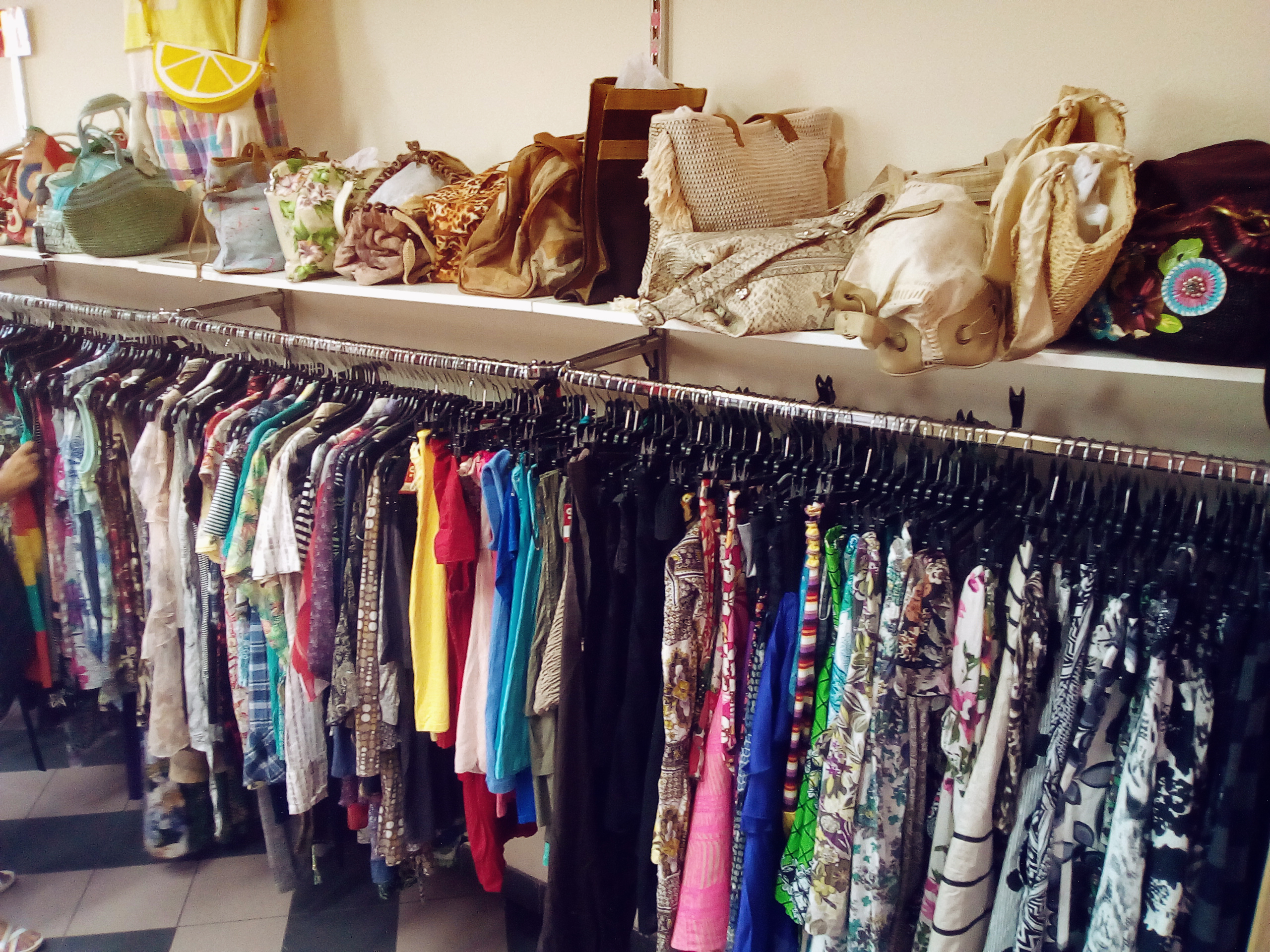 clothes from a second-hand store
