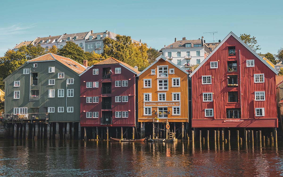 Viviendas palafíticas en Noruega