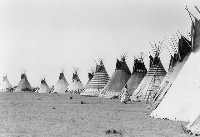 Teepees in the early 20th century