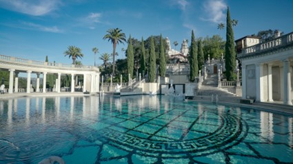 Una de las piscinas del castillo de Hearst