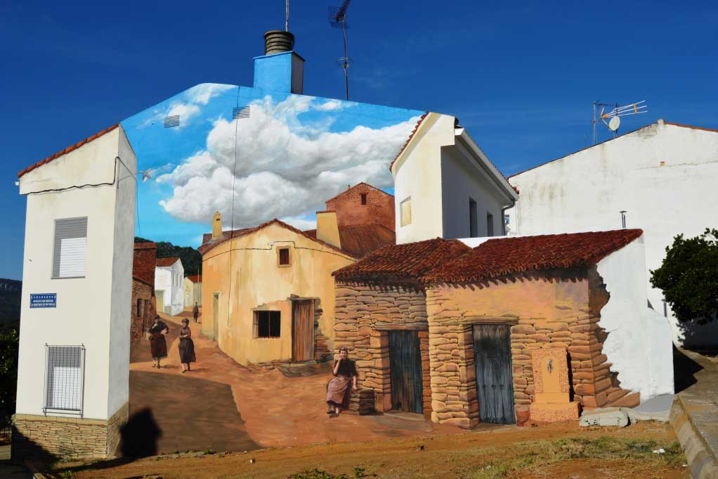 Mural en Romangordo. 