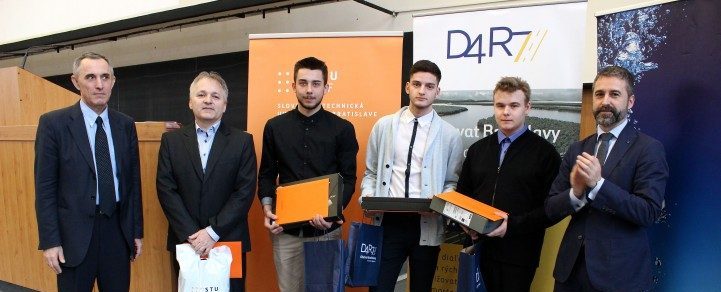 Ganadores del premio de ingeniería civil para estudiantes 2018 en la Universidad de Tecnología de Eslovaquia