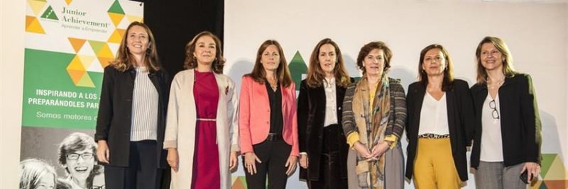 Las mujeres ejecutivas involucradas en el programa Orienta-T que tuvo lugar en Madrid