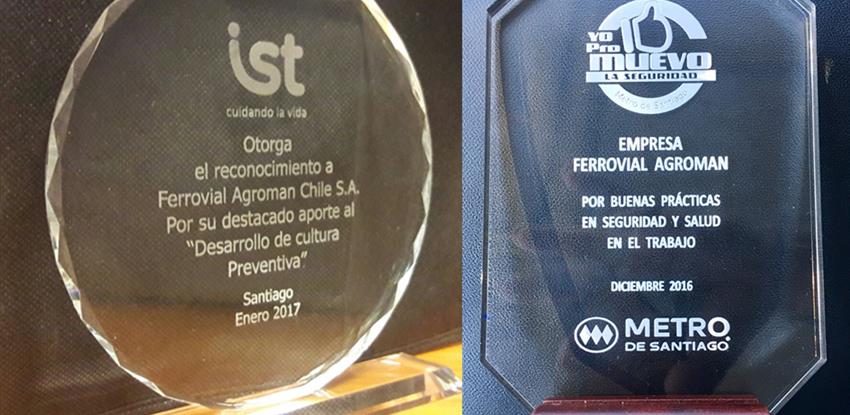 Ferrovial agroman recibe premio para gestión de prevención