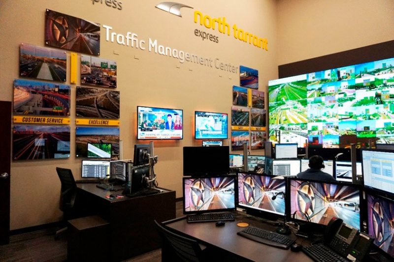 The NTE and LBJ traffic management centre in Texas