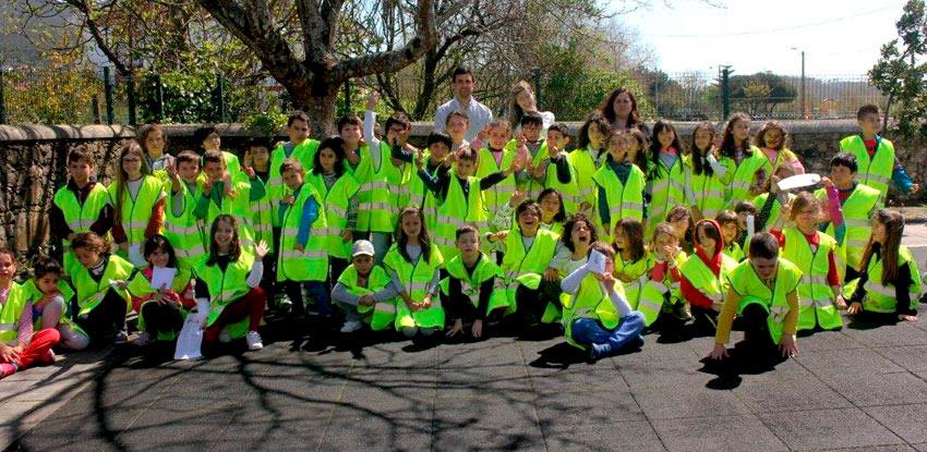 Kids at the Road Safety Training provided by the Norte Litoral Highway