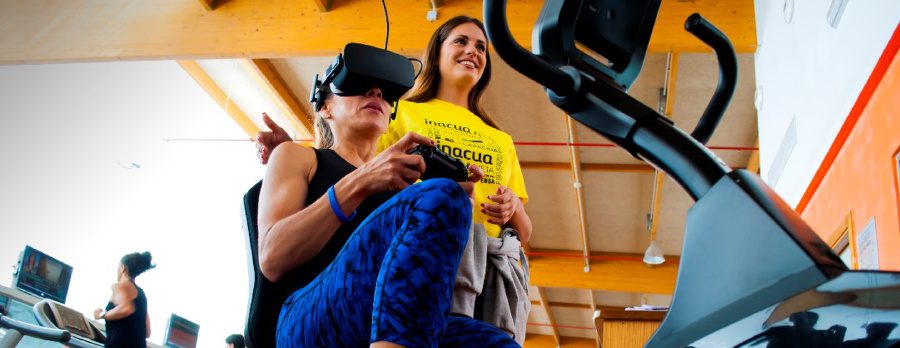 The virtual reality set up at Inacua Málaga