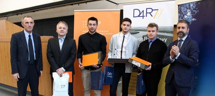 Winners of the 2018 student civil engineering award at the Slovak University of Technology