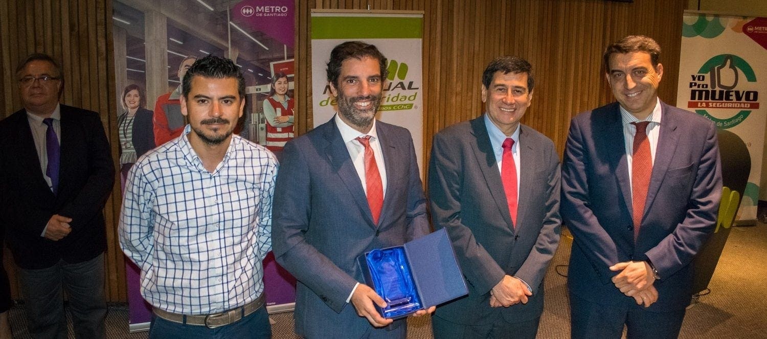 Ferrovial Agroman team in Chile after winning occupational risk prevention award