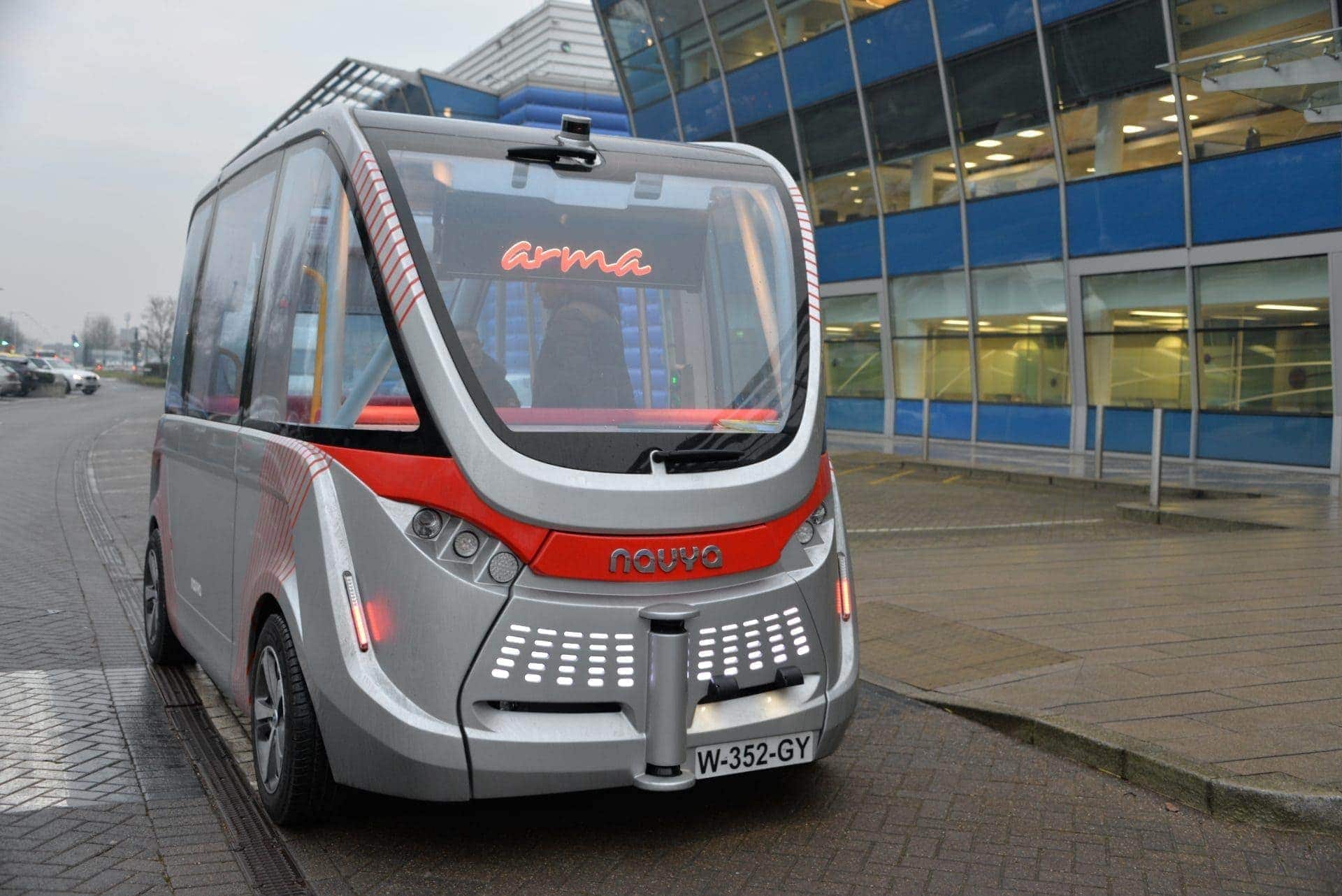 driverless vehicle at Heathrow