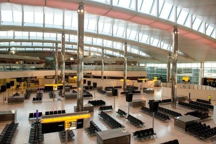 Heathrow T2 Departure Lounge
