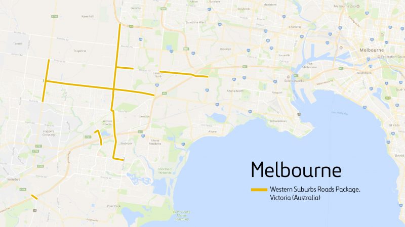 Ferrovial achieves financial close on Western Roads Upgrade project, in Melbourne, an investment of 1,150 million euros