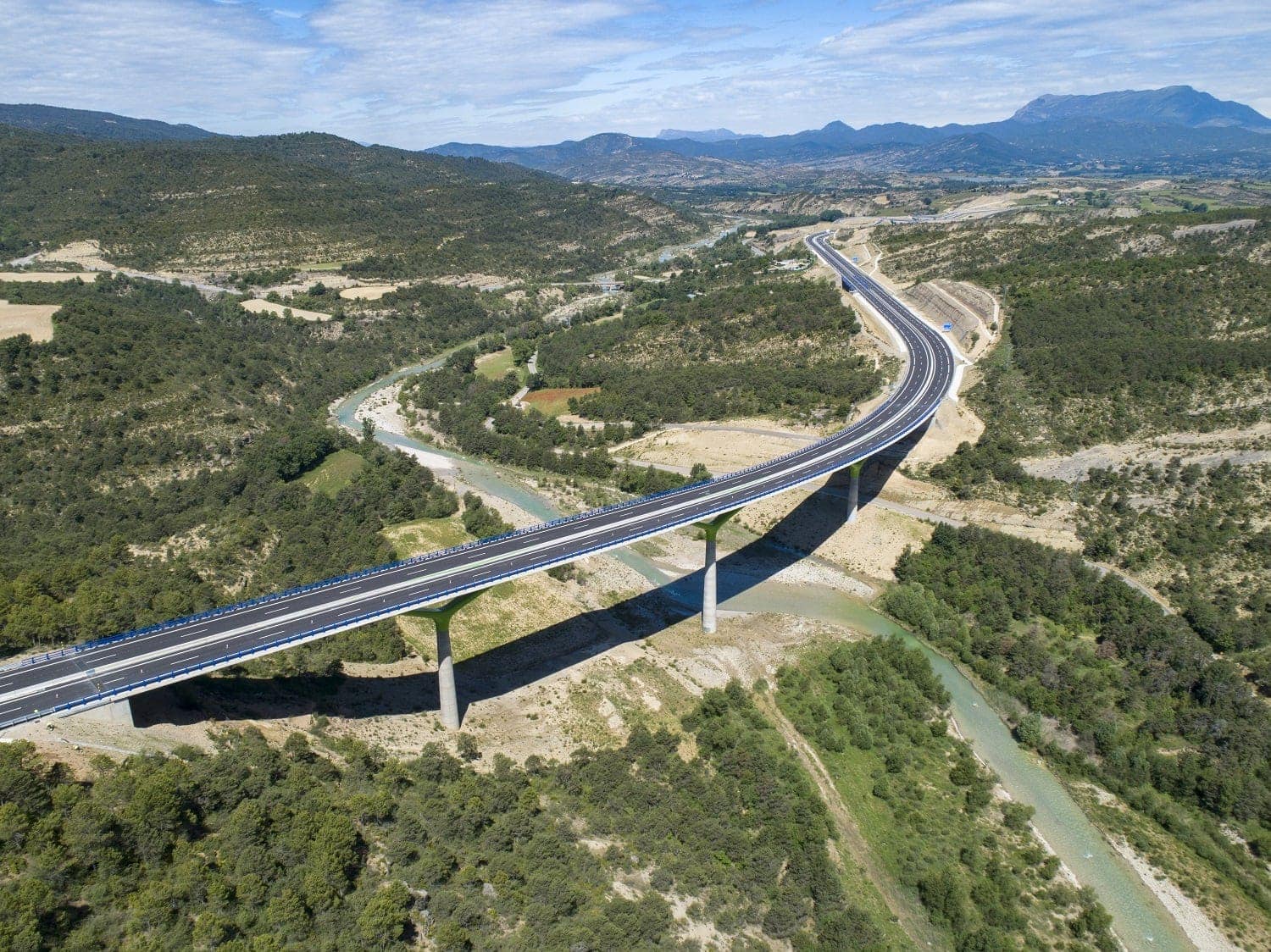 Lanave-Caldearenas section of Highway in Spain