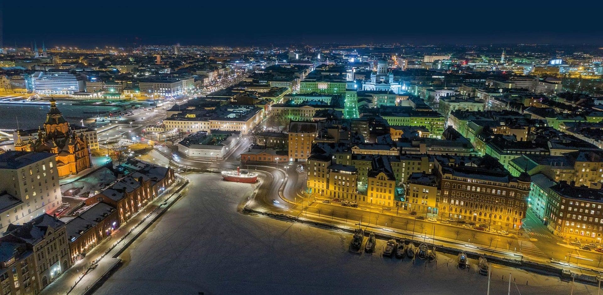 Vista aérea de Helsinki
