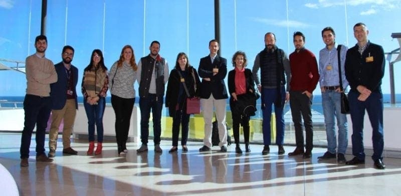 Group image of the Innovation Department of Ferrovial Services Spain and the Galician startup Situm