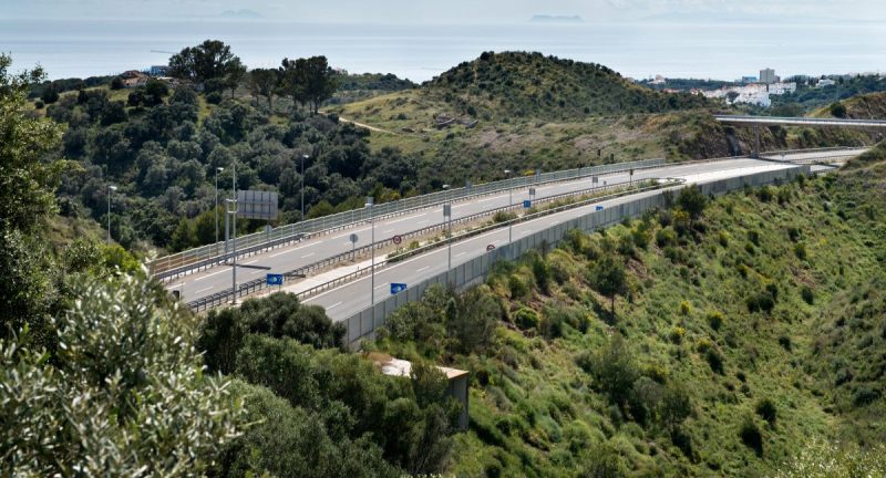 Road built by Ferrovial under the parameters of the fight against climate change
