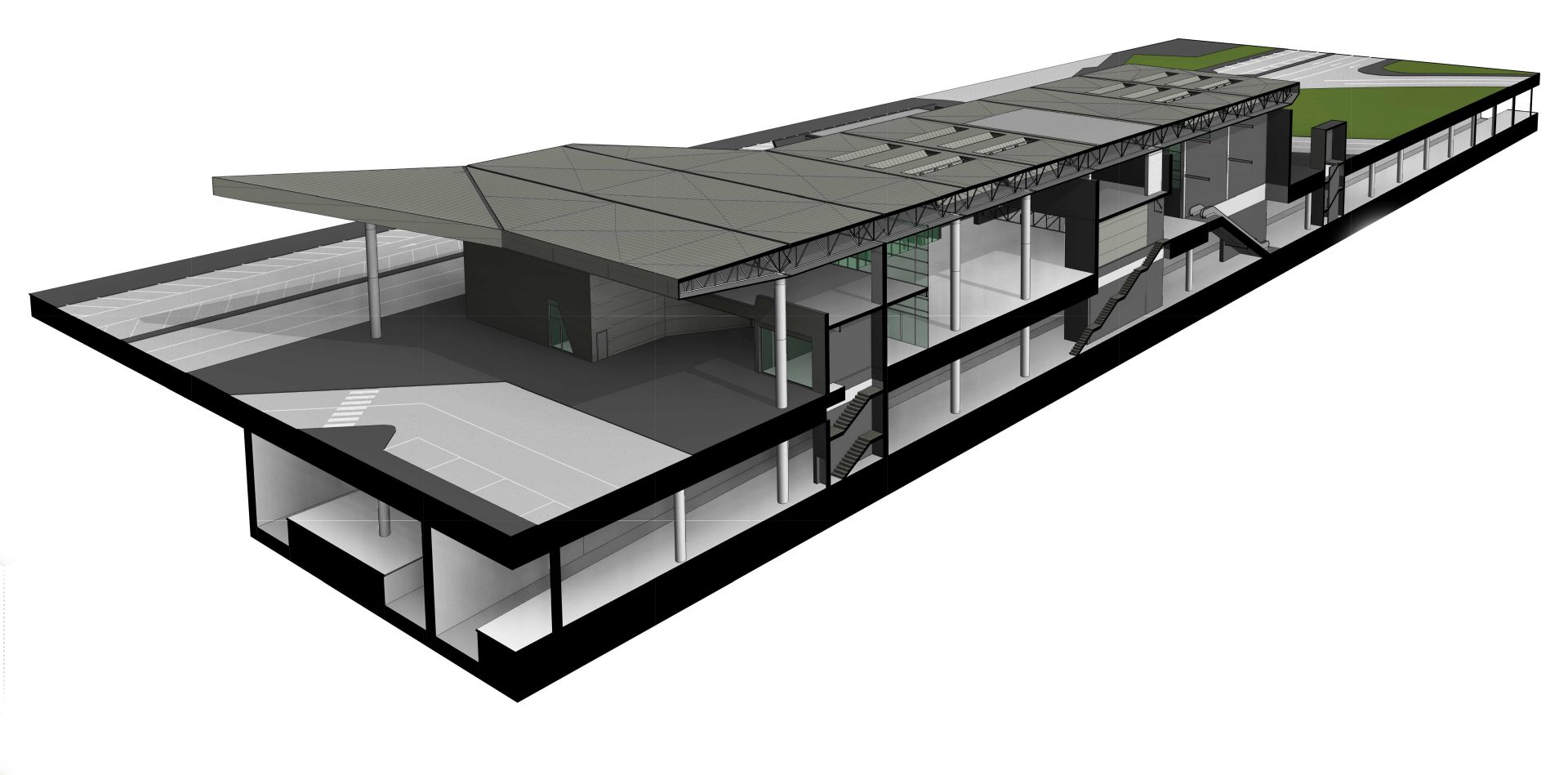 Image of a railway station project