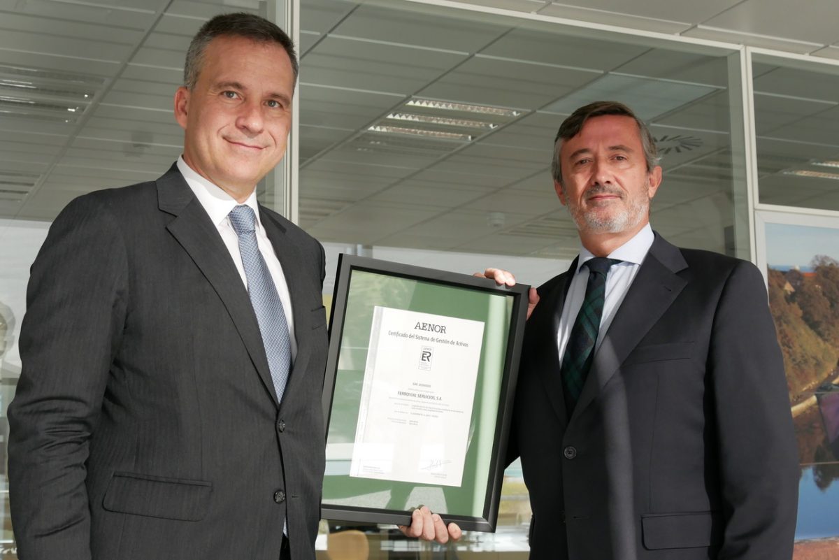 AENOR certifies Ferrovial Services for its Asset Management System