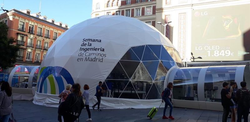Imagen del túnel de la innovación en la plaza de Callao de Madrid