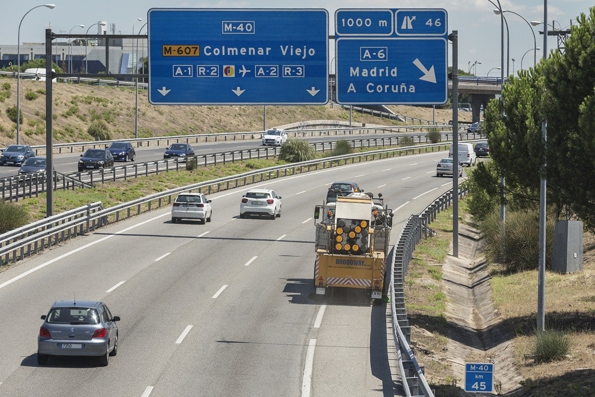 Tramo M40 en Madrid