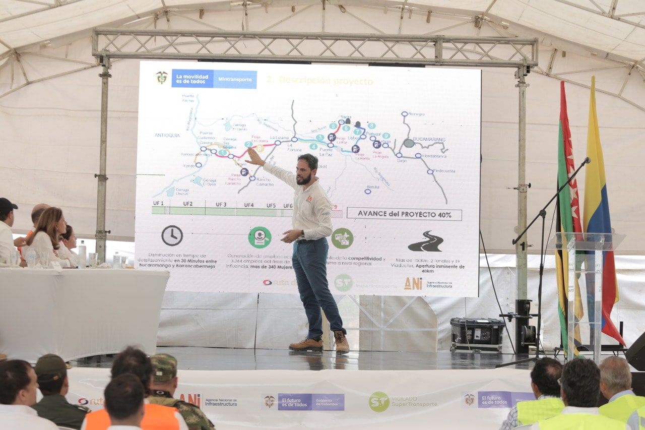 Image of a moment of the visit of the vice president of Colombia to the cocoa route