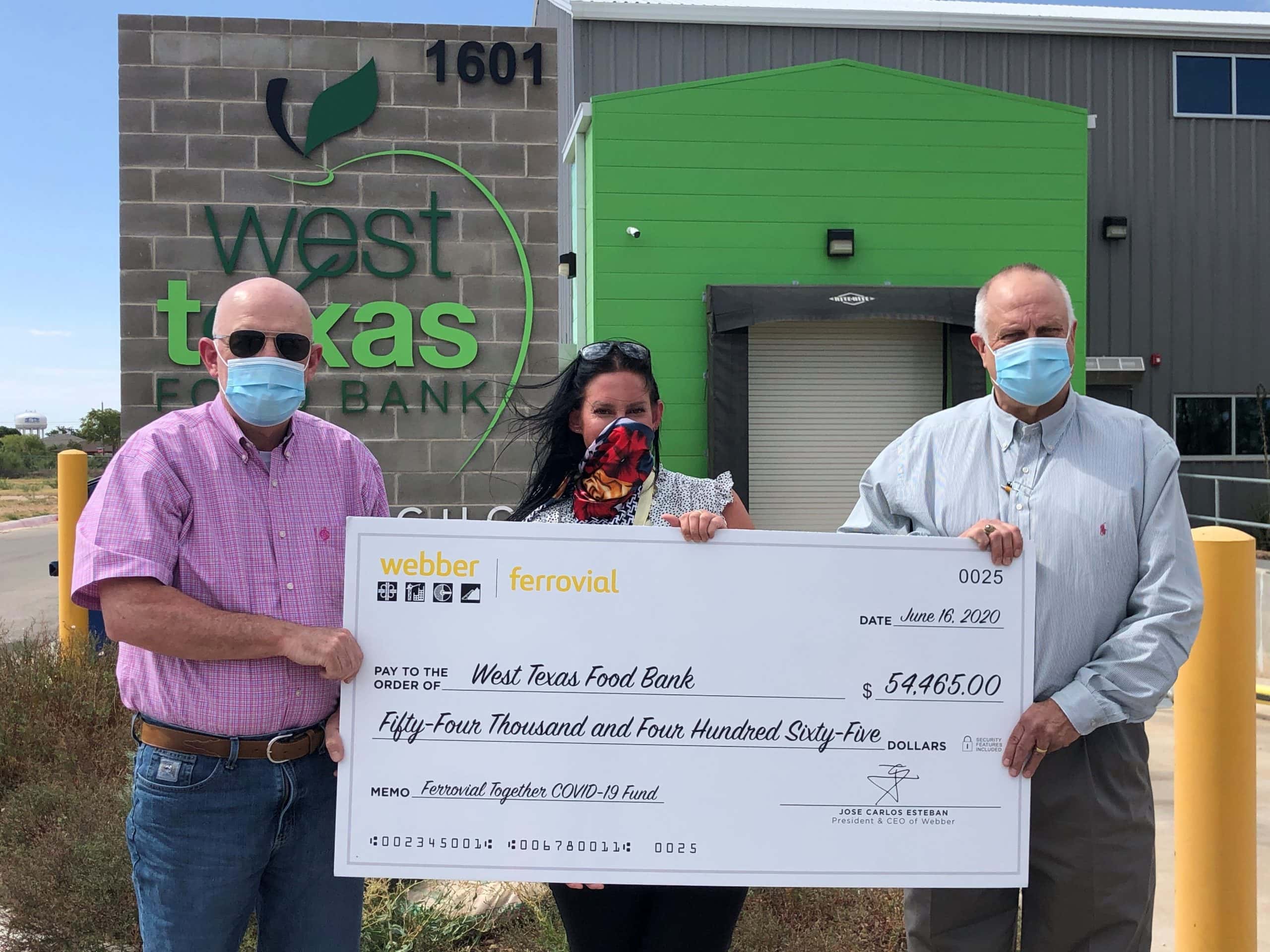 West Texas Food Bank Receives $54,000 Donation From Ferrovial And ...