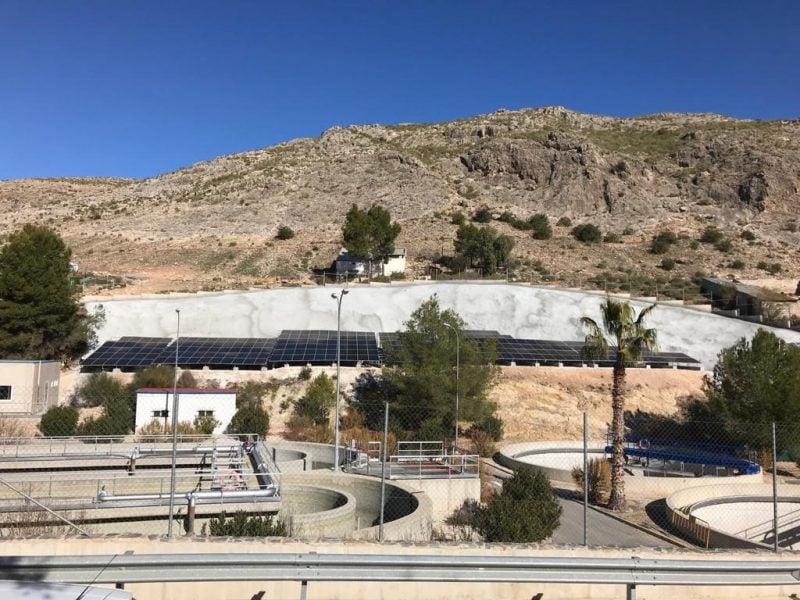 Cadagua EDAR fotovoltaica energia electrica Murcia Planta Tratamiento Aguas Residuales