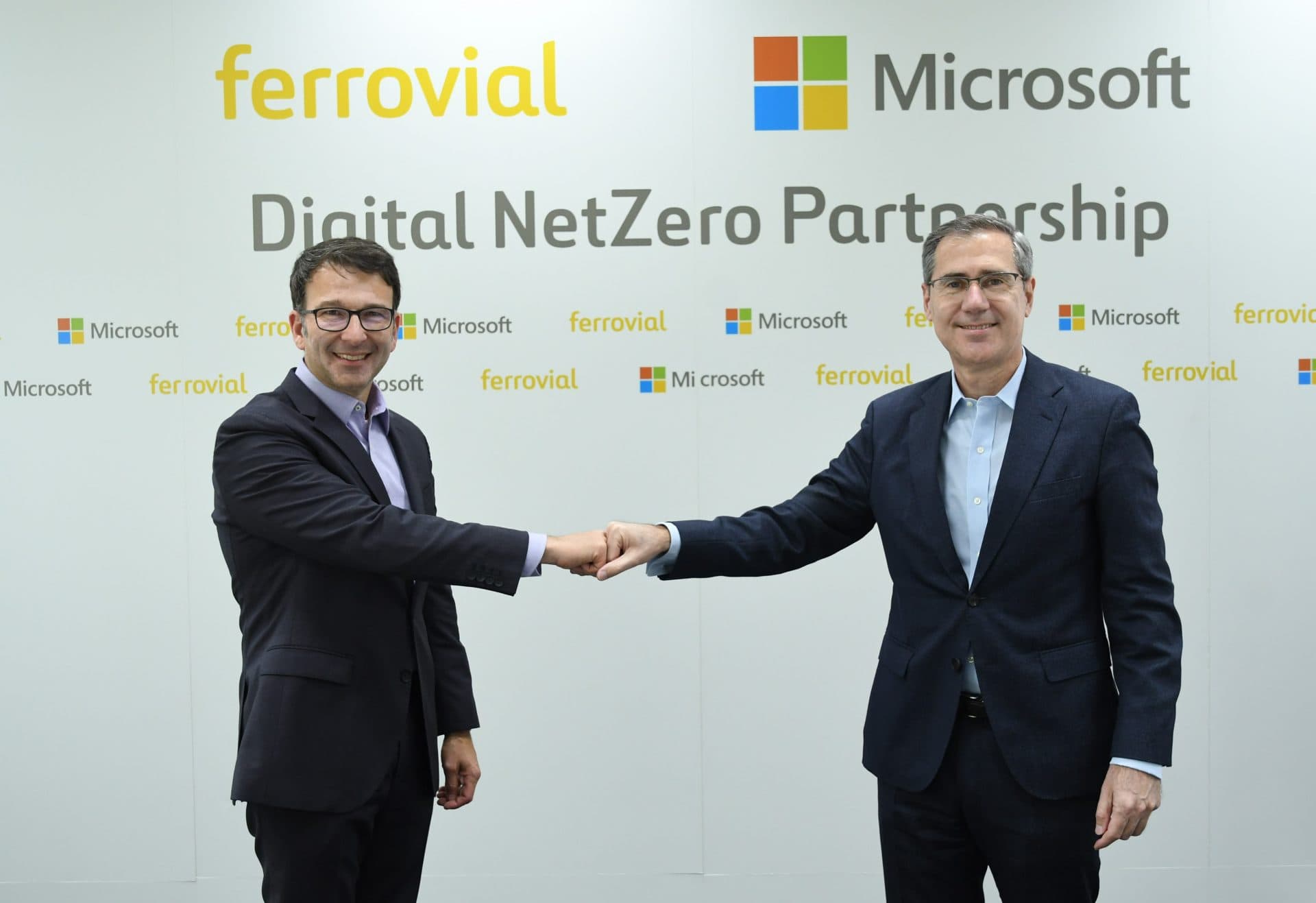 Ignacio Madridejos, CEO de Ferrovial, y Judson Althoff, vicepresidente ejecutivo y Chief Commercial Officer de Microsoft Corporation