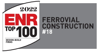 Ferrovial Construction ranks #18 on ENR list of Top 100 U.S. Design-Build Firms