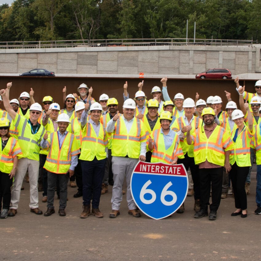 The I-66 Project Team from VDOT, I-66 Express Mobility Partners and FAM Construction.