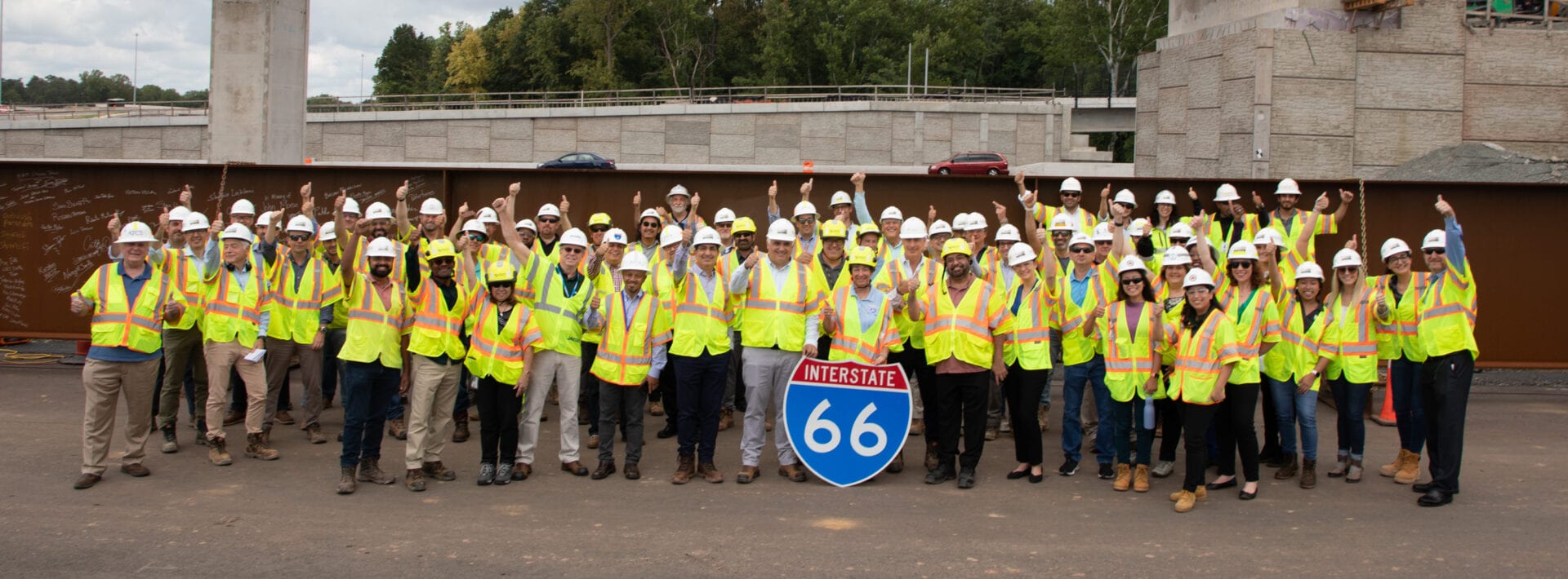 Transform 66 Outside the Beltway Project Team from VDOT, I-66 Express Mobility Partners and FAM Construction. 
