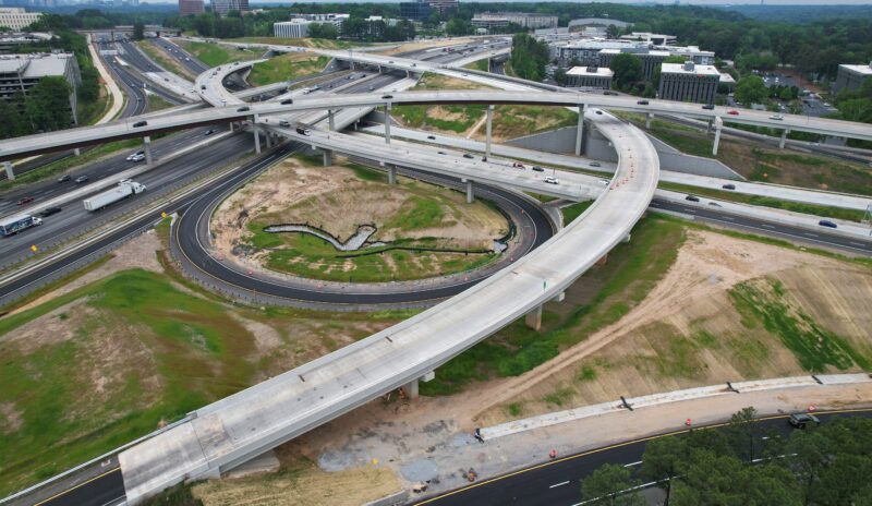 construction road i-285-sr-400-interchange in Atlanta by Ferrovial in the US